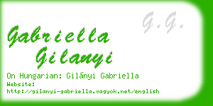 gabriella gilanyi business card